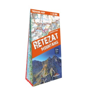 Monts Retezat (Retezat Mountains) ; carte de trekking, laminée 1 : 50 000