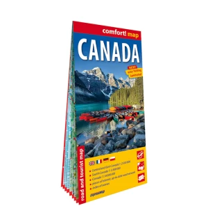 Kanada (Canada); laminowana mapa samochodowo-turystyczna 1:2 500 000, 1:5 500 000, 1:10 000 000
