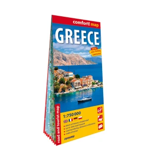 Grecja (Greece); laminowana mapa samochodowo-turystyczna 1:750 000