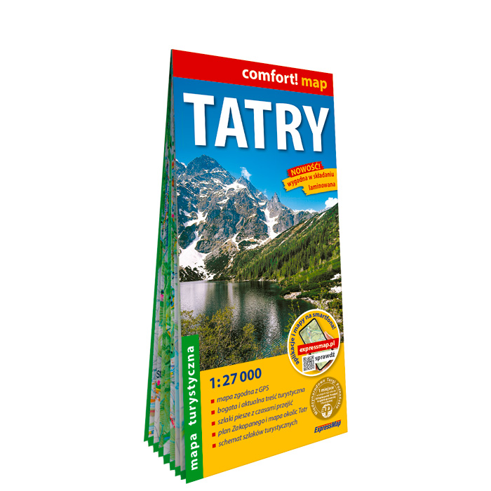 Tatry mapa laminowana turystyczna 1:27 000 - ExpressMap.pl
