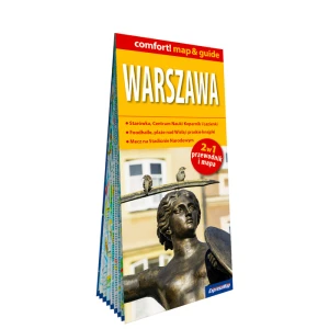Warszawa; laminowany map&guide (2w1: przewodnik i mapa)