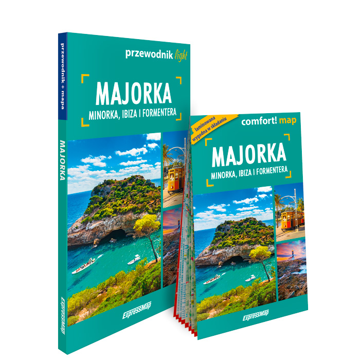 Majorka, Minorka, Ibiza i Formentera light: przewodnik + mapa - ExpressMap.pl