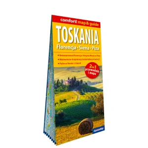 Toskania. Florencja, Siena, Piza; laminowany map&guide (2w1: przewodnik i mapa)