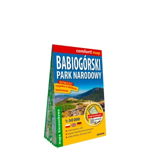 Babiogórski Park Narodowy; kieszonkowa laminowana mapa turystyczna 1:50 000