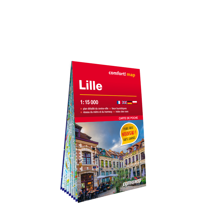 Lille; kieszonkowy laminowany plan miasta 1:15 000 - ExpressMap.pl