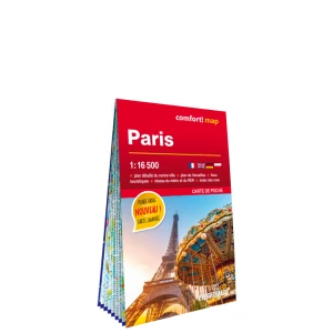 Paryż (Paris); kieszonkowy laminowany plan miasta 1:16 500
