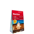 Nantes; kieszonkowy laminowany plan miasta 1:15 000