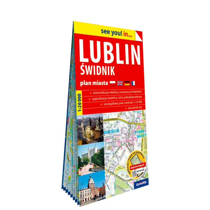 Lublin, Świdnik; papierowy plan miasta 1:20 000 - ExpressMap.pl