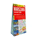 Warszawa, Łomianki, Ząbki; foliowany plan miasta 1:26 000