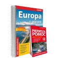 Europa; atlas samochodowy 1:800 000 + instrukcja pierwszej pomocy