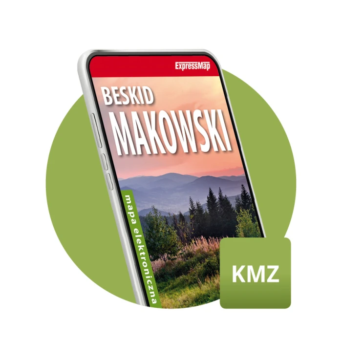 Beskid Makowski 1:50 000 mapa elektroniczna, format KMZ - ExpressMap.pl