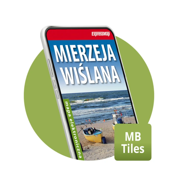 Mierzeja Wiślana, Zalew Wiślany 1:50 000 mapa elektroniczna, format MBTiles - ExpressMap.pl