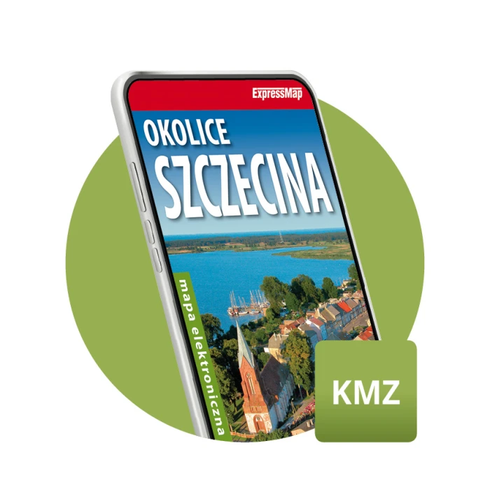 Okolice Szczecina 1:75 000 mapa elektroniczna, format KMZ - ExpressMap.pl