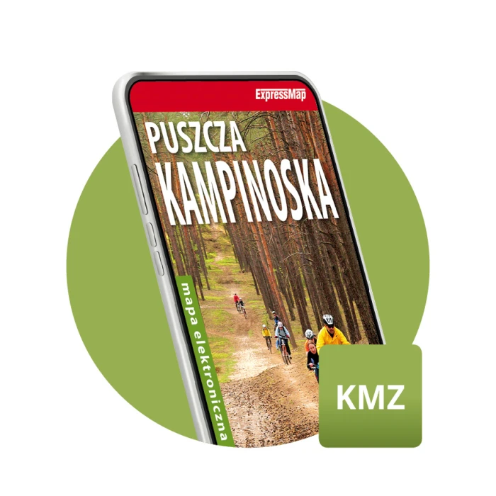 Puszcza Kampinoska 1:40 000 mapa elektroniczna, format KMZ - ExpressMap.pl