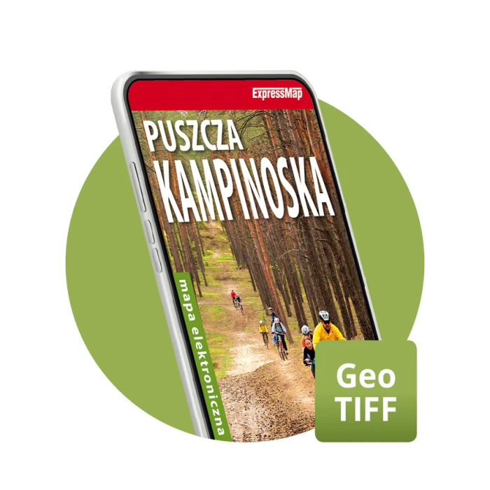 Puszcza Kampinoska 1:40 000 mapa elektroniczna, format GeoTIFF - ExpressMap.pl