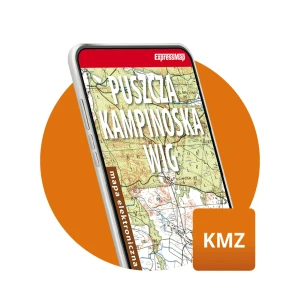 Puszcza Kampinoska WIG 1:100 000 mapa elektroniczna, format KMZ