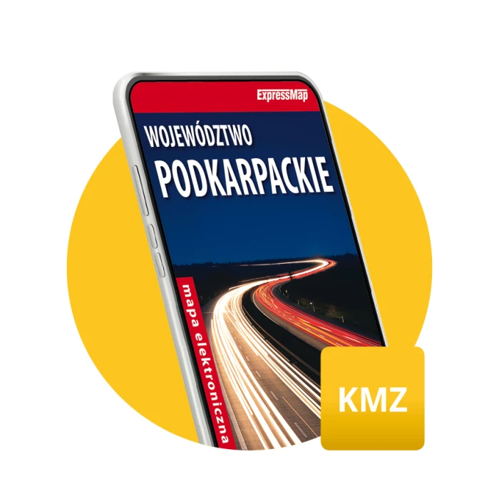 Województwo podkarpackie 1:250 000 mapa elektroniczna, format KMZ - ExpressMap.pl