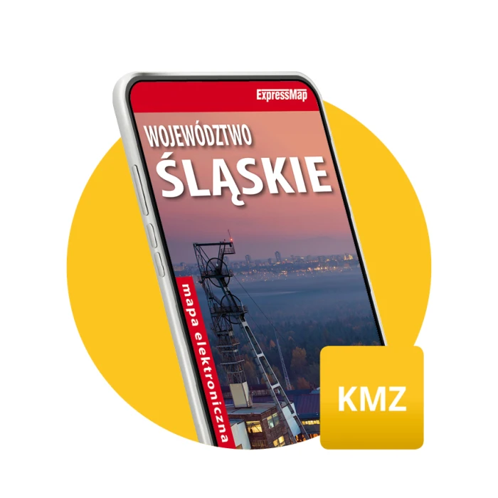Województwo śląskie 1:250 000 mapa elektroniczna, format KMZ - ExpressMap.pl