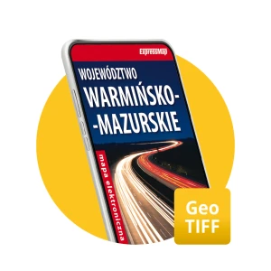 Województwo warmińsko-mazurskie 1:250 000 mapa elektroniczna, format GeoTIFF