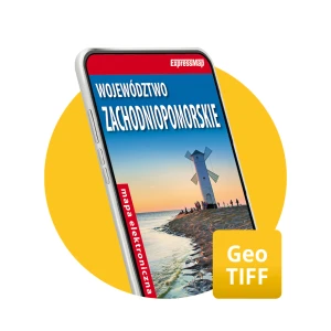 Województwo zachodniopomorskie 1:250 000 mapa elektroniczna, format GeoTIFF